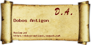 Dobos Antigon névjegykártya